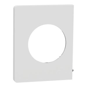 plaque de finition latérale Schneider Odace Architecte effet céramique blanc