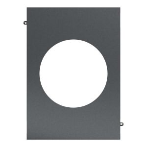 plaque de finition centrale Schneider Odace Architecte effet Perle Noire - vue de face