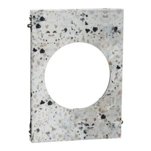 plaque de finition centrale Schneider Odace Architecte effet Terrazzo