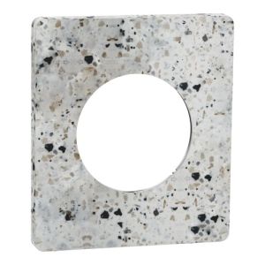 plaque de finition 1 poste Schneider Odace Architecte effet Terrazzo