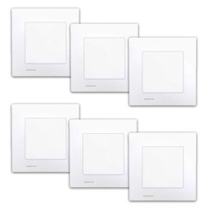 SIEMENS Delta Viva Lot de 6 interrupteurs va et vient complets - Blanc