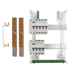 Siemens coffret électrique 2 rangées avec appareillages modulaires