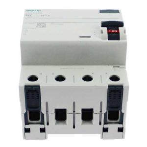SIEMENS Interrupteur différentiel tétrapolaire 40A type A 30mA - vue de dessous