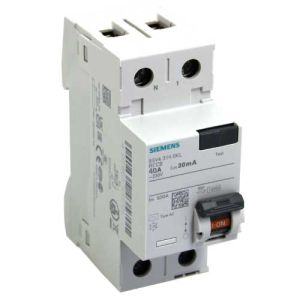 SIEMENS Interrupteur différentiel 40A type AC 30mA - vue dessus