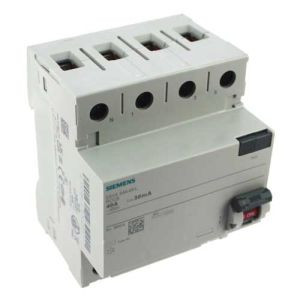 SIEMENS Interrupteur différentiel tétrapolaire 40A type AC 30mA - vue de dessus