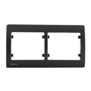 SIEMENS Delta Iris Plaque double horizontale anthracite