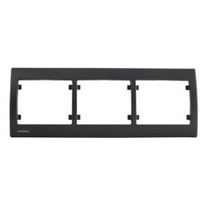 SIEMENS Delta Iris Plaque triple horizontale anthracite