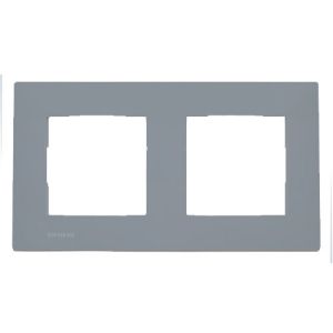 SIEMENS Delta Viva Plaque double - Gris