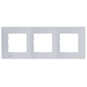 SIEMENS Delta Viva Plaque triple - Silver