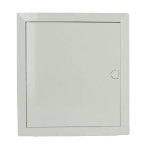 Tableau électrique nu encastré 1 rangée 12 modules SIEMENS Simbox XL - vue de face porte fermée