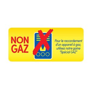Gaine souple ALU compacte L1.5m D80mm non compatible avec appareil à gaz
