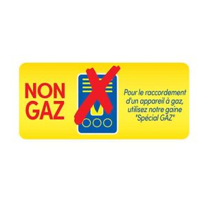Gaine souple alu STRULIK compacte 3m D200mm M0 non compatible avec appareil au gaz