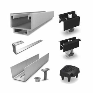 Kit de fixation portrait pour panneaux solaires sur toiture ardoise - K2Systems