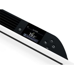 Radiateur connecté plinthe Thermor Equateur 5 1000W blanc mat - zoom boitier de commande digital