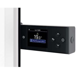 Radiateur électrique vertical blanc Thermor Equateur 5 avec boitier de commande digital rotatif
