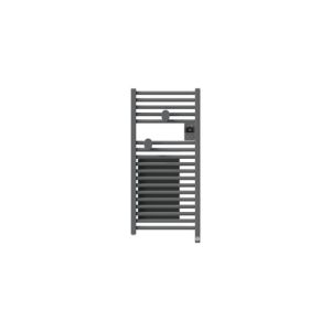 Sèche serviettes connecté étroit avec soufflerie Thermor Riva 5 1300W gris menhir