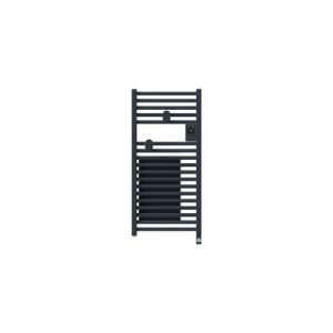 Sèche serviettes connecté étroit avec soufflerie Thermor Riva 5 1300W gris ardoise