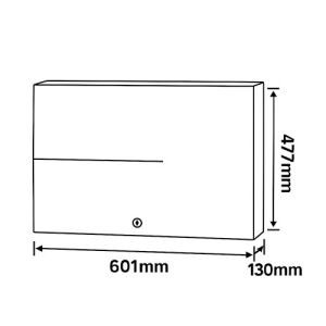 Dimensions du radiateur chaleur douce Thermor Tenerife 750W blanc