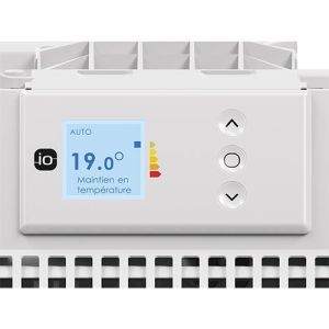Radiateur connecté à chaleur douce 500W blanc Thermor Ingénio 4 avec boitier de commande digital
