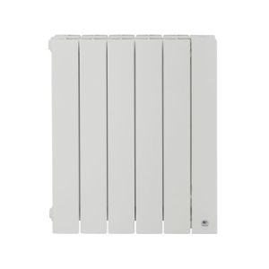 Radiateur chaleur douce 1000W blanc Thermor Baleares - vue de face