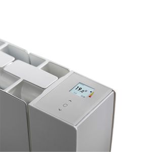 Radiateur chaleur douce 1250W blanc Thermor Baleares avec boitier de commande digital