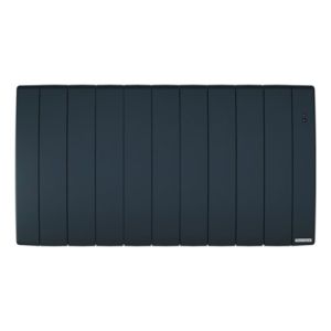 Radiateur connecté à inertie fluide horizontal ardoise 1500W THERMOR Bilbao 3 - 493504