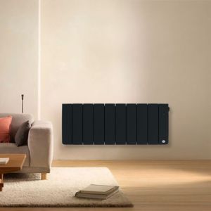 Radiateur chaleur douce bas Thermor Bilbao 4 gris ardoise 1000W - photo intérieur