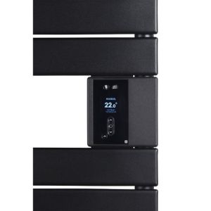 sèche serviettes électrique thermor riviera 2 2000W noir carbone avec boitier de commande digital