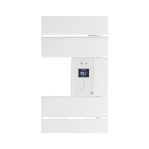Sèche serviette électrique étroit avec soufflerie Thermor Riviera 2 1750W noir carbone - avec boitier de commande digital