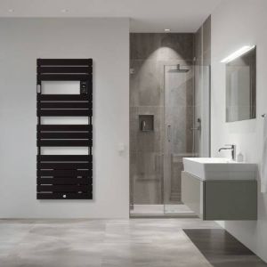 Sèche serviettes électrique Thermor Riviera 2 avec soufflerie 1750W noir carbone - photo intérieur