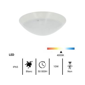 Hublot LED TCIAO 230V 10W 1200lm 4000K blanc réf.TLS6021 - fiche technique