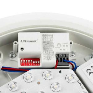 Projecteur extérieur LED extra plat TCIAO 230V 20W 2200lm 3CCT blanc réf. TLS6024 - zoom composants intérieur