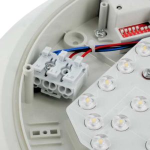 Projecteur extérieur LED extra plat TCIAO 230V 20W 2200lm 3CCT blanc réf. TLS6024 - zoom composants intérieur