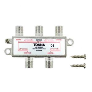 TONNA Répartiteur 4 sorties + 2 vis