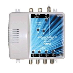 TONNA Amplificateur coupleur 2 entrées 4 sorties