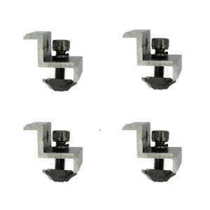 Support de fixation universel pour installation station solaire plug&play - zoom sur les 4 points de fixation