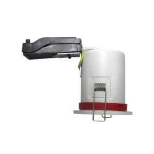 VISION-EL Support de spot BBC rond blanc orientable avec douille automatique - Profil_x000D_