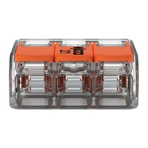 Borne de connexion automatique 3 fils WAGO S221 - vue de face