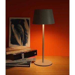 Lampe de table Watt & Home Sofa couleur grise pour un usage intérieur également