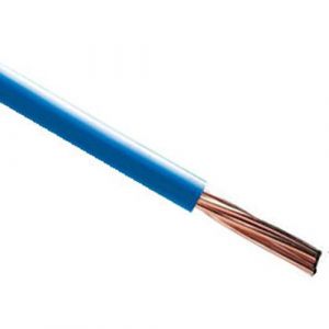 Fil électrique rigide H07VR 6mm² bleu - Couronne de 100m
