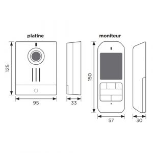 AIPHONE Kit carillon sans fil 100M DECT audio/vidéo 2.4