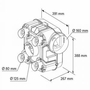 Dimension du caisson VMC Calibri Perf de la marque Autogyre
