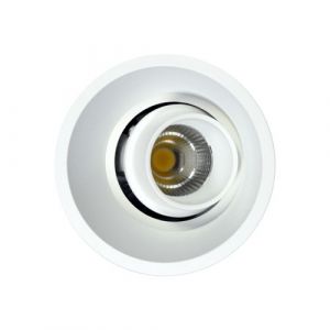 Spot LED encastrable et orientable Tao 10W 675lm 3000°K blanc BENEITO FAURE