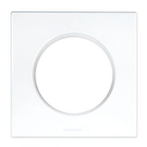 EUROHM Square Plaque simple blanc - 60295