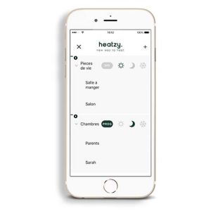 Application mobile Heatzy pour gérer à distance votre radiateur électrique