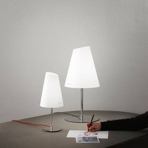 Lampe de table E27 LUCE DESIGN Blanc Noir ERMES - I-ERMES-LG1-CN