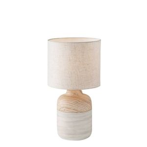 Lampe de table E27 LUCE DESIGN Ivoire WOODY - I-WOODY-M