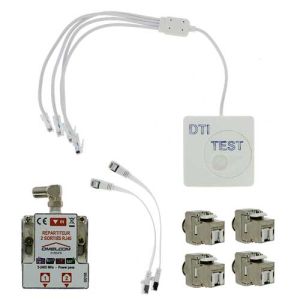 coffret de communication IKEPE Grade 2TV Start compact - 4RJ45 - détails des équipements