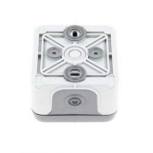 Prise étanche Legrand 2P+T 16A Gris – Plexo Complet Saillie Avec éclips De Protection
