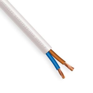 Câble électrique souple H05VVF 2x1.5mm² blanc MIGUELEZ